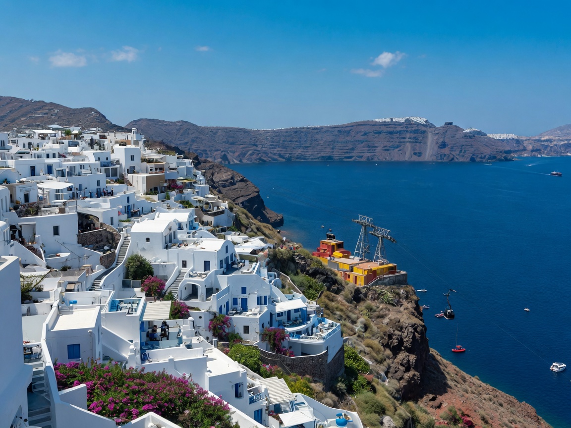 Imagine · Fira on the caldera rim