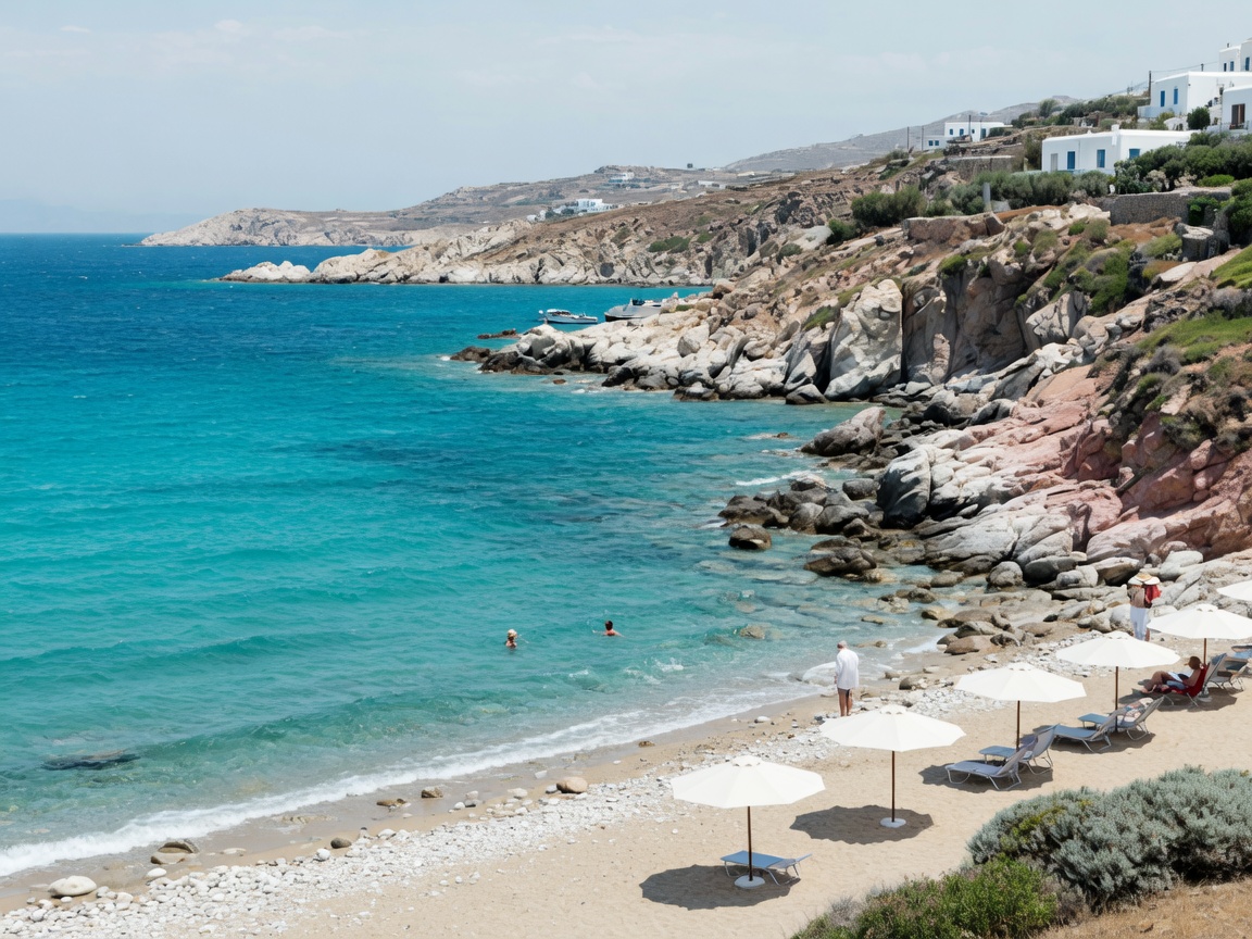 Imagine · Aegean beach cove
