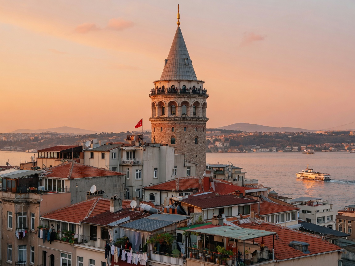 Imagine · Galata Tower & Bosphorus glimpse