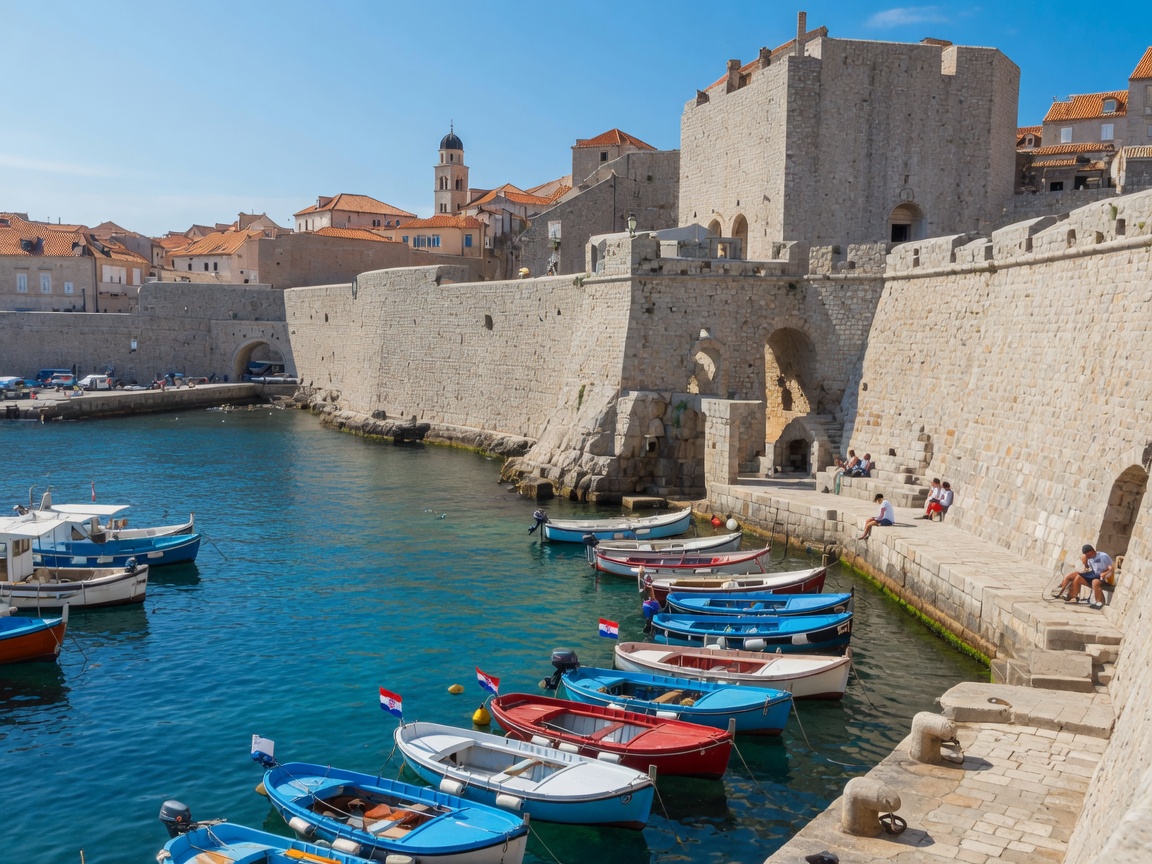 Imagine · Dubrovnik Old Port boats