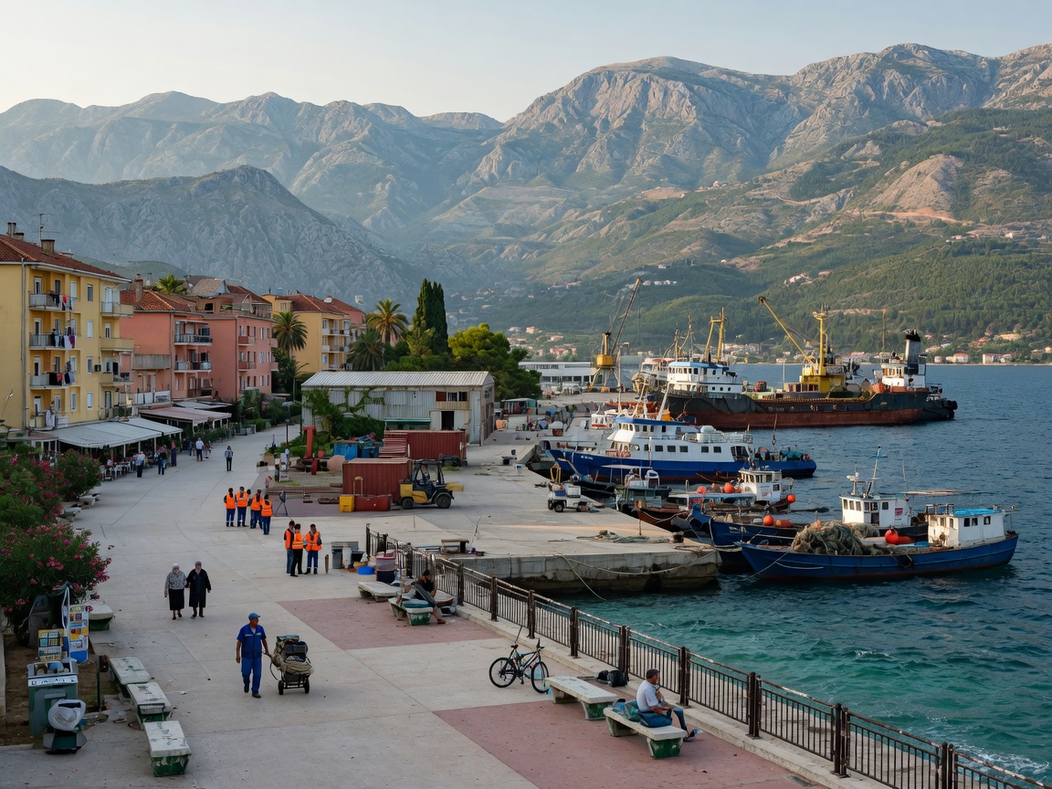 Imagine · Bar waterfront & mountains