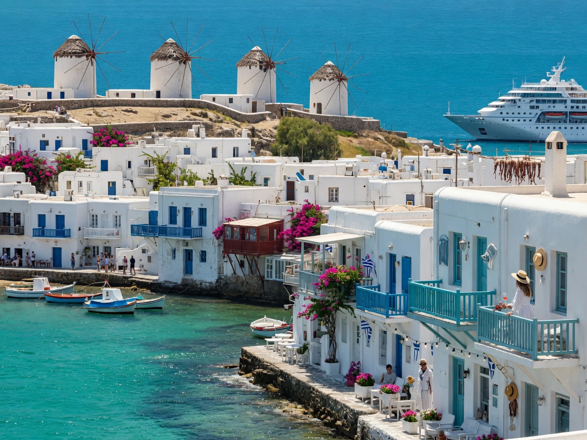 Imagine · Mykonos windmills & Little Venice