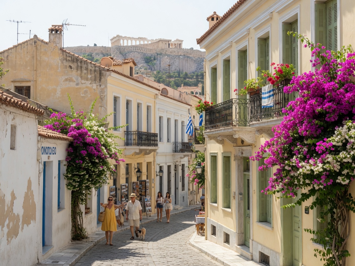 Imagine · Plaka under the Acropolis