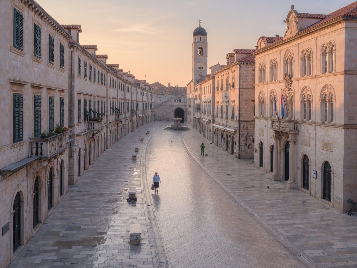 Imagine · Stradun morning limestone